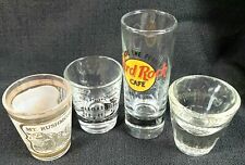 Set Of 4 Vintage Shotglasses - Mt. Rushmore, Bily Clocks Museum, Hard Rock Cafe picture