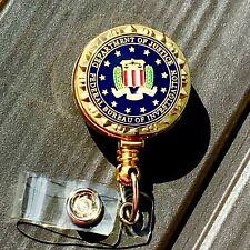 FBI ID Holder Gold Logo on ID Reel picture