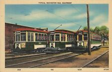 Trolley Rail Line Equipment Yard Rochester New York 1920s Postcard picture
