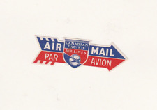 Canadian Pacific Airline airmail label picture