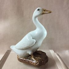VTG Chinese Porcelain Duck Figurine 5 5/8” picture