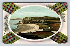 Oban Scotland, Ganavan Sands, Scenic View, Antique, Souvenir Vintage Postcard picture
