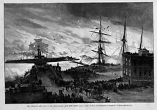 CLEVELAND FIRE CONFLAGRATION OF 1884 HISTORY VIEW FROM HOWE STREET SHIPS BOAT picture