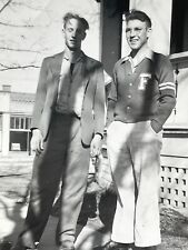 V6 Photograph 1940's Men College Men Portrait Light Shadows picture