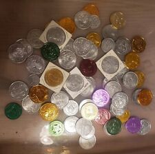 Lot of  55 Authentic Mardi Gras Doubloons/Tokens & More ~ 1960's -1980's   picture