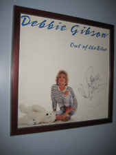 Autographed Hand Signed DEBBIE GIBSON Record Album Cover Out Of The Blue Framed picture