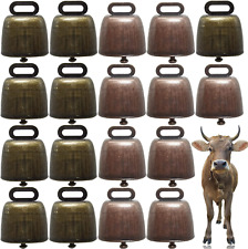 18PCS Cow Horse Sheep Grazing Copper Bells Cattle Farm Animal Copper Loud Bronze picture