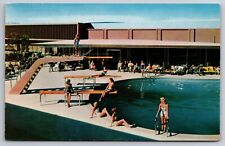 Paradise Pool The Sands Hotel Las Vegas Nevada Chrome c1950 Postcard picture