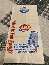 Vintage Dairy Queen Paper Bag Drive-in Restaurant 12 1/2” X 6” picture