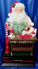 1996 Holiday Creations Mr Santa Toy Workshop Display Musical Christmas Songs picture