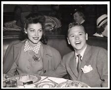 AVA GARDNER 1942 MICKEY ROONEY LOVELY COUPLE HOLLYWOOD PORTRAIT Photo 321 picture