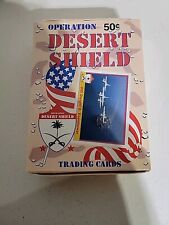 Vintage 1991 Operation Desert Shield Trading Cards Full Box | 36 Packs picture