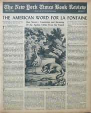 FABLES OF LA FONTAINE MARIANNE MOORE BAPTISTE FOWLIE May 16 1954 NY Times Book picture