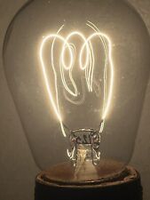 Antique Edison C125 Light Bulb Coiled Filament Rare Tested & Works Bright picture
