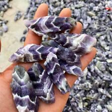 Raw Rough Chevron Amethyst Chunk Healing Crystal Mineral Rock Jewelry DIY 1PCS picture