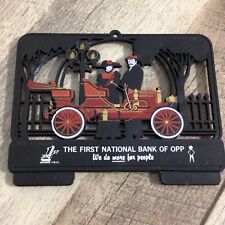 Vintage The First National Bank of OPP Plastic Calendar Hanger Advertisement picture