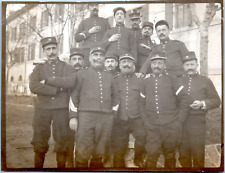 Officers, Soldiers, 1914 Vintage Silver Print. 8x10 Silver Print   picture