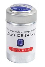 J. Herbin Fountain Pen Ink Cartridge-Eclat de Saphir Sapphire Blue 6 Cartridges picture