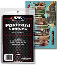 Postcard Protection Sleeves Ultra Thin Bags 3 11/16 X 5 3/4 New Holders By BCW picture