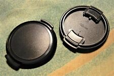 LOT of 2. Snap on 46mm Front Lens Caps. Black. Perfect. picture