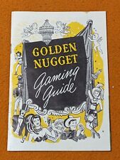 Souvenir Vintage Golden Nugget Las Vegas Casino 1949 Gaming Guide Book picture