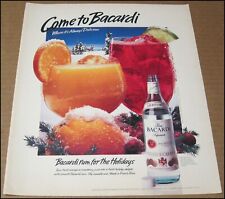 1987 Bacardi Puerto Rican Rum Print Ad Advertisement Vintage 10