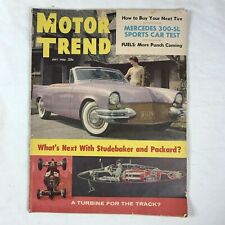 Motor Trend Magazine Mercedes 300-L Studebaker Packard Desoto Pontiac July 1956 picture