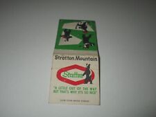 Stratton Mountain Vermont-A Little Out Of The Way-1960s Era Matchcover picture