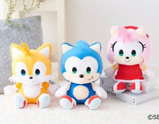 Sonic the Hedgehog Sonic and Friends Plush Sonic / Tails / Amy M Set NEW 2024 picture