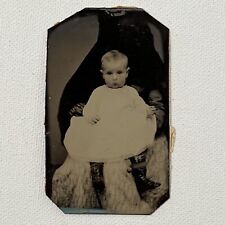 Antique Tintype Photograph Spooky Hidden Mother Grim Reaper Creepy Baby Oddity picture