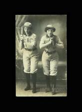 Rare Antique Photo Postcard of Female Baseball Players with Bat & Glove picture