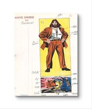 Signed Marvel Universe #6 Official Handbook Original Production Art Color Guide picture