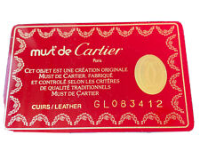 Les Must De Cartier leather Products Certificate Blank picture
