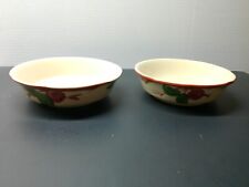 Vintage Lot of 2 FRANCISCAN APPLE Round Vegetable Serving Bowls Made in USA picture