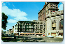 c1960s Wide Angle View Business District Binghamton New York NY Postcard picture