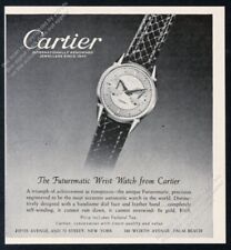 1951 Jaeger LeCoultre Futurematic watch photo Cartier vintage print ad picture
