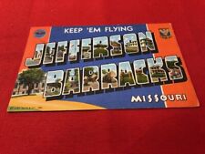 1942 postcard WWII JEFFERSON BARRACKS MO Keep Em Flying Teich, Miss Getha Hoover picture