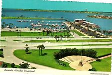 Vintage Postcard 4x6- Waterfront, Sarasota, FL 1960-80s picture