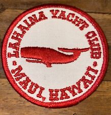 VINTAGE LAHAINA YACHT CLUB  MAUI HAWAII PATCH WHALE BOAT picture