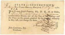 Revolutionary War Pay Order - Deputy Quarter Master - Extremely Popular - Americ picture