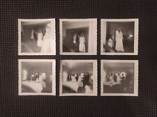 Lot 6 Vtg 60s Wedding Photo Snapshot African American Bride Groom Love Couple picture