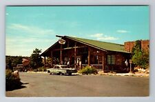 Grand Canyon AZ-Arizona, Bright Angel Lodge, Advertising, Vintage Postcard picture