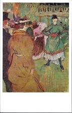 Vintage Postcard, Henri De Toulouse-Lautrec, Moulin Rouge, Painting, Art, used picture