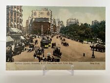 Vintage 1907 Madison Square, Broadway & 5th Ave. North from Fuller Bldg. N.Y. picture