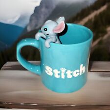 New Unique Disney LILO Stitch Climbing 💙 3D Ceramic Figurine Mug Tea Cup picture