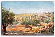 c1910 Holy Land Bethany Jerusalem Palestine Oilette Tuck Art Postcard picture