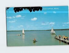 Postcard Sailboating East Tawas Michigan USA picture