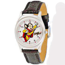 Mighty Mouse Rare New Unworn Fossil Made LTD, In Flight 3-D Look Dial Watch $129 picture