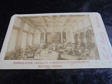 Cdv old photographic Smedley's Hydropathic Matlock Bridge by Barber 1880s picture