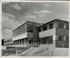 1949 Press Photo Exterior of Jane Addams School at 34th Avenue and 110th Street picture